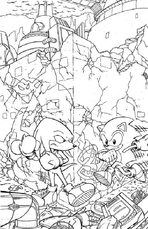 20 coloring pages of Sonic X